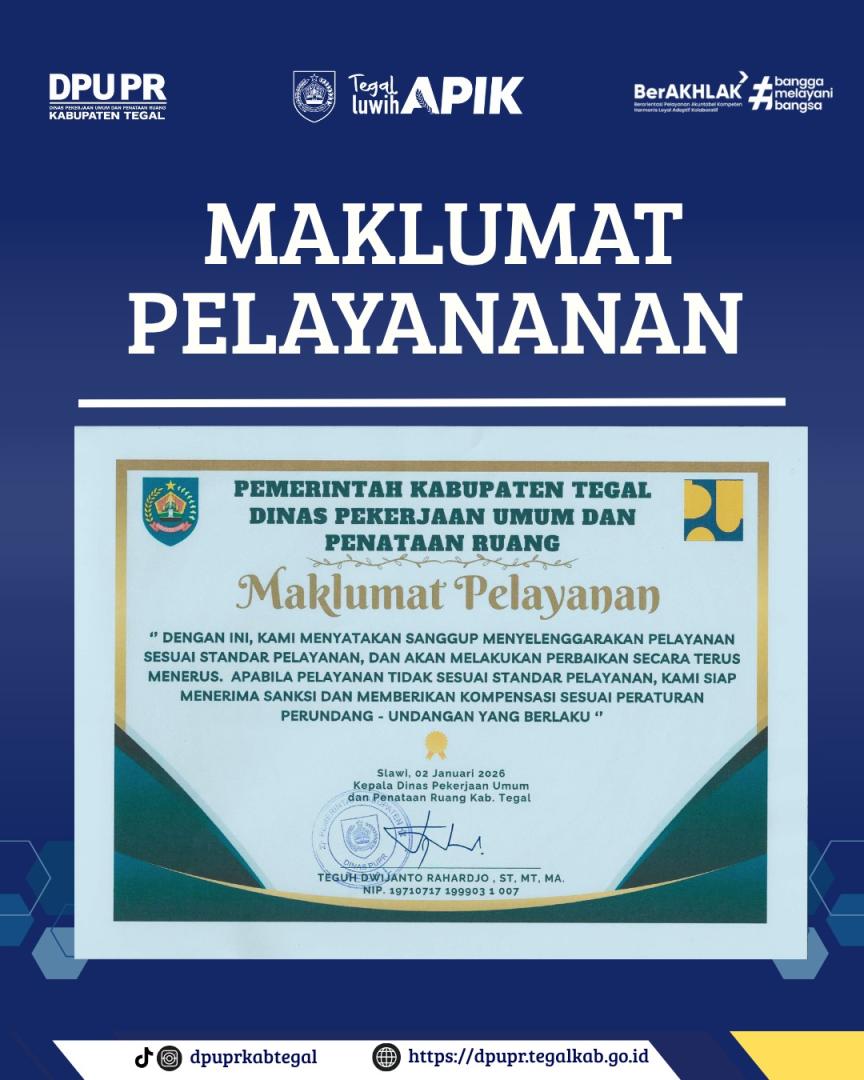 Melayani dengan Integritas, Membangun dengan Kualitas